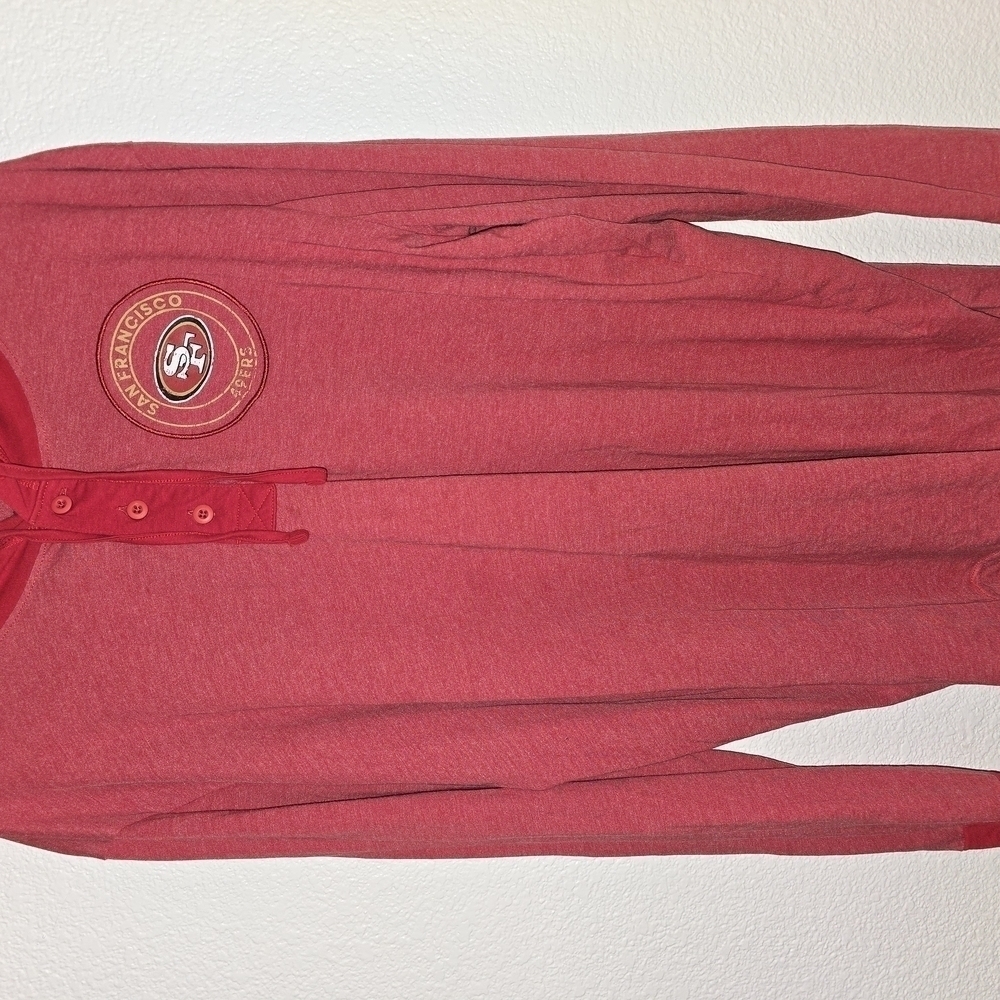 San Francisco 49ers Red Long Sleeve Shirt With Hood